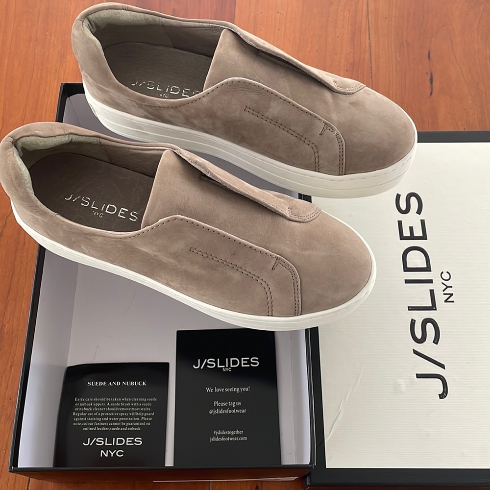 Taupe Nubuck J/Slides NYC